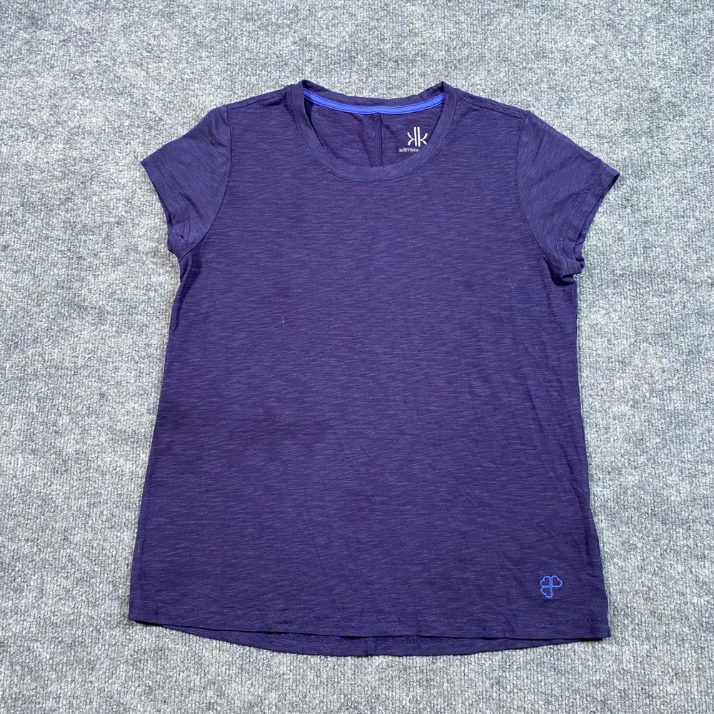 Krimson Klover Womens Purple Pima Cotton Modal Slub Tee S24407 Size S